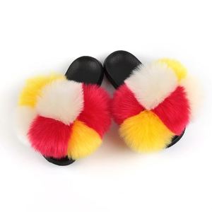 <span class=keywords><strong>Fausse</strong></span> <span class=keywords><strong>fourrure</strong></span> de couleur mélangée pour femmes pour pantoufles avec augmentation de la hauteur et fond mou vente en gros <span class=keywords><strong>fausse</strong></span> <span class=keywords><strong>fourrure</strong></span> Pom Pom Slide Sippers - Product Image 5