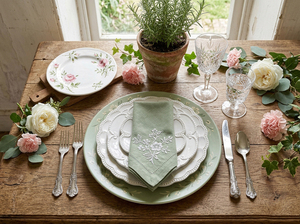 Service de table en céramique élégant à bords festonnés, assiettes en porcelaine <span class=keywords><strong>blanche</strong></span> gaufrée, vaisselle de cuisine, <span class=keywords><strong>assiette</strong></span> à dessert style shabby <span class=keywords><strong>chic</strong></span> - Product Image 3