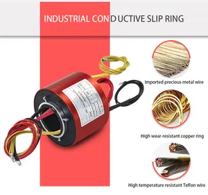 High Performance Power Rotary Joint Through Bore Hole Slip Ring
