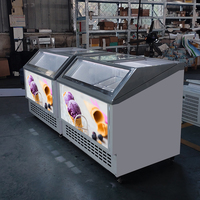 Congélateur commercial, vitrine réfrigérée pour crème glacée, yaourt glacé, réfrigérateur, vitrine, congélateur profond