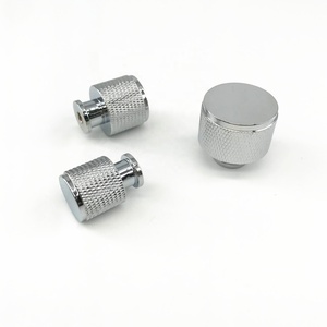 Furniture Cabinet Kitchen Home Bedroom <strong>Drawer</strong> Knurling Chrome <strong>Knob</strong> Handle Pull - Product Image 3