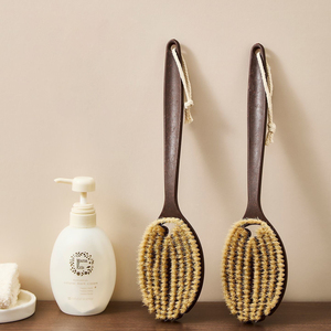 Brosse de bain à poils, brosse corporelle à long manche pour le dos, brosse sèche domestique douce pour le dos - Product Image 1