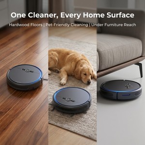 Smart <b>Robot</b> Vacuum Cleaner, 3-in-1 <b>Sweep</b> Mop Combo, Strong Suction, App Control, Auto Recharge, Low Noise Floor Cleaning <b>Robot</b> f - Product Image 6