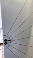 Portes intérieures battantes SunnyTech au design moderne en WPC, matériau composite imperméable, pour maison et appartement, en polymère plastique peint
