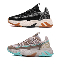 Chaussures de sport décontractées pour hommes, plateforme en mesh respirant, logo personnalisé en gros