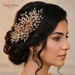 YouLaPan Ornements scintillants en strass Peignes et coiffures pour femmes Convient aux banquets et aux fêtes HP966 - Product Image 1