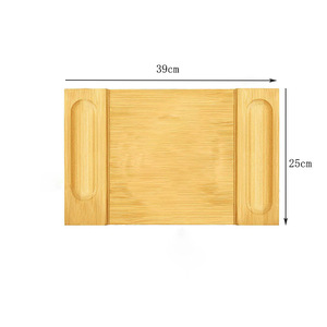 Plateau à fromage rectangulaire en bambou pour apéritifs et plateaux de fruits, couleur unie, en bambou massif - Product Image 5