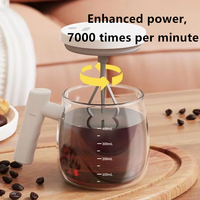 Nouvelles idées de produits 2025 tasse à café à agitation électrique, tasse à mélanger électrique adaptée au café, au lait, au cacao et à d'autres boissons