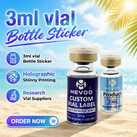 Étiquettes autocollantes pour flacons de peptides 3 ml, résistantes au froid, avec adhésif permanent pour l'étiquetage des échantillons de laboratoire