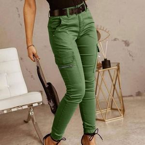 Moda femminile nuovi <span class=keywords><strong>pantaloni</strong></span> Pantalon Multi tasche Costume alla moda <span class=keywords><strong>pantaloni</strong></span> <span class=keywords><strong>Cargo</strong></span> Slim Fit - Product Image 3
