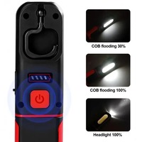 Lampe de travail COB haute puissance personnalisable avec logo : Lampe torche portable réglable à 360 degrés pour la réparation automobile