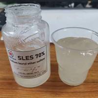 SLES 70% Qualité Industrielle Sodium Lauryl Éther Sulfate Détergent Chimique Texapon N70 Liquide Viscose Bidon 170kg Durée de Conservation 2 Ans