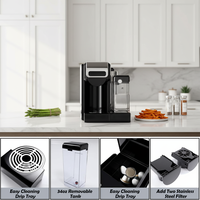 Machine à café à capsules Anbolife OEM pour capsules K*cup/Ne*s Original/poudre de café, Latte et Cappuccino à une touche, vente en gros