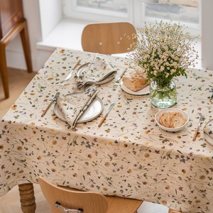 Custom Printed Woven French Luxury Flax 100% Pure Linen/Cotton Linen <b>Tablecloth</b> with Custom Size for Home&Wedding Use - Product Image 6