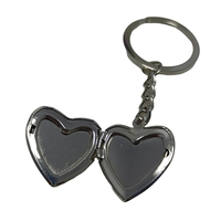 Porte-clés photo gravé en laiton doré personnalisé Mini porte-clés photo en métal personnalisé Vente en gros