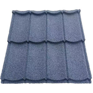 CONSTRUISEZ de nouveaux matériaux de feuille de toiture de taille longue Dachziegel Tejas Tuile Toiture tuile en métal enduite de pierre pour l'application d'hôtel - Product Image 1