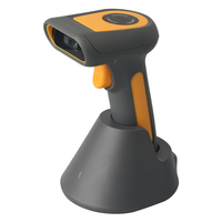 Escáner de código de barras inalámbrico 2D portátil para escaneo industrial DPM y conteo de inventario, escáner de código de barras con base de carga