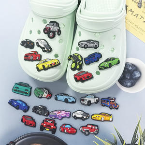 Nueva serie de coches, Parche de PVC, decoraciones para zapatos DIY, pegatinas para nevera de Educación Temprana, libros silenciosos y accesorios de hebilla de jardín - Product Image 6