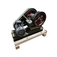 Trituradora y Pulverizadora de Mandíbulas de Laboratorio para Minería, Tipo Pequeño Oscilante, con Motor Eléctrico de 1.5kw y Volantes Dobles, para Preparación de Muestras