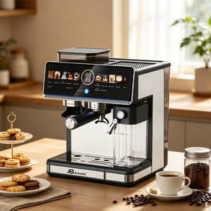 Cafetera <span class=keywords><strong>Espresso</strong></span> Anbolife con Molinillo, Pantalla a Color de <span class=keywords><strong>20</strong></span> Bares, Sistema de Espumado Potente, <span class=keywords><strong>20</strong></span> Ajustes de Molienda, Control NTC - Product Image 5