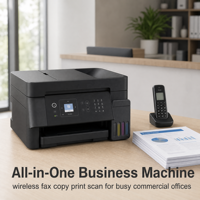 Nouvelle imprimante multifonction sans fil couleur jet d'encre A4 L5398 avec fax, impression, copie, numérisation, fax et chargeur automatique de documents pour le bureau