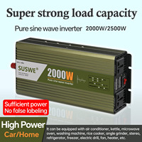 Nouvel Arrivage Onduleur à Onde Sinusoïdale Pure 24V 48V 60V 72V Transformant en 110V 220V Convertisseur Pur Sinus 2500W Onduleur DC vers AC