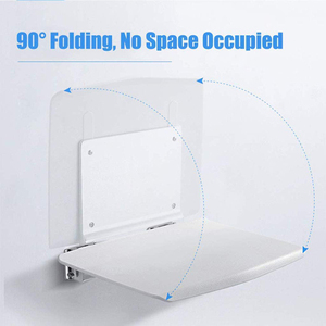 Banco <span class=keywords><strong>de</strong></span> <span class=keywords><strong>ducha</strong></span> <span class=keywords><strong>de</strong></span> pared para mujeres embarazadas y ancianos, asiento plegable antideslizante para Baño - Product Image 4