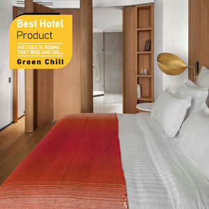 Paquete de Muebles de Dormitorio de Hotel de Diseño Moderno y Premium con Paneles de Madera para Espacios de Hoteles y Resorts de Lujo - Product Image 1