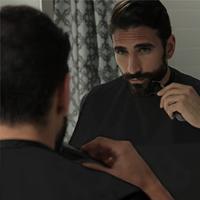 Cape de salon 80*110 pour homme Cape de coiffeur à fermeture réglable