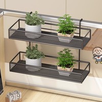 Étagère suspendue en métal, panier de bureau, écran de poste de travail, rangement multi-niveaux, gadget de bureau, cloison de bureau, installation facile