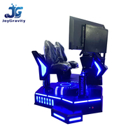 Simulador de Carreras Personalizado de Fábrica, de Fibra de Vidrio y Metal, con 3 Pantallas, Movimiento F1 9D, para Interiores/Exteriores, Máquina de Juego de Carreras para PC