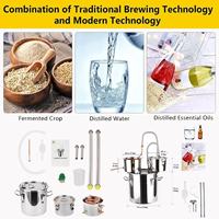 Kit de distillation d'alcool écologique BrightDay Eco-friendly Alcohol Still 8Gal/30L en acier inoxydable avec tube en cuivre et pompe pour la fabrication de bière artisanale à domicile
