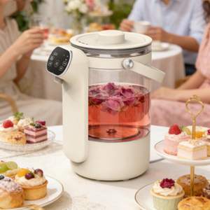 Bouilloire électrique entièrement automatique de 3 L, en verre, avec contrôle tactile, affichage de la température, maintien au chaud, température réglable - Product Image 1