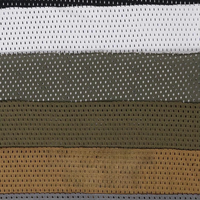Tissu en maille respirant et résistant aux infrarouges Wolf Brown Tissu tricoté à séchage rapide Écharpe en filet évacuant l'humidité Tissu tactique