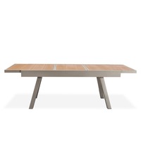 Ensemble table et chaises télescopiques en alliage d'aluminium pour extérieur, imperméable, anticorrosion, avec coussins, mobilier de terrasse pour balcon et plage
