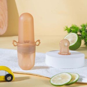 Fabricant d'aliments écologiques pour bébés, mangeoire en silicone pour fruits, tétine, <span class=keywords><strong>biberon</strong></span> presseur pour enfants avec cuillère, ensemble d'alimentation pour bébés - Product Image 5