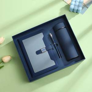 Promotional <b>Personalised</b> A5 Custom Leather Notebook Business Planner <b>Gift</b> Set with Pen Bottle - Product Image 3