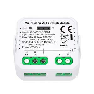 Interruptor de Relé Inteligente Oculto Mini WiFi+RF Tuya Smartlife de 10A, Control Remoto, Módulo de Interruptor de Automatización del Hogar Inteligente, CE ROHS - Product Image 3