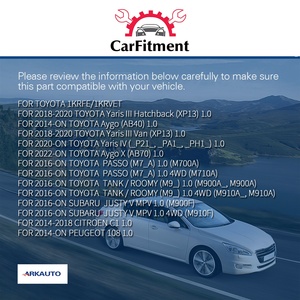 Bobina de Encendido ARKAUTO 90919-02281 para <span class=keywords><strong>Toyota</strong></span> <span class=keywords><strong>Yaris</strong></span> Aygo PASSO TANK SUBARU JUSTY <span class=keywords><strong>1.0</strong></span> CITROEN C1 PEUGEOT 108 1KRFE/1KRVET - Product Image 5