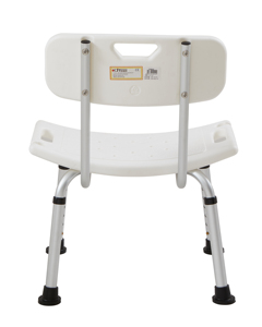 Lightweight Anti-slip Height Adjustable No Armrest Aluminum <b>Shower</b> <b>Chair</b> with Drainage Curved Seat - Product Image 4