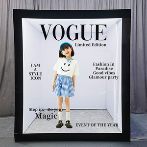 <span class=keywords><strong>Magazine</strong></span> de photomaton de mariage numérique de 2025 Offres Spéciales avec lampe de remplissage Boîte de livre manuelle Vogue décorative - Product Image 5