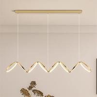 Moderne cercle minimaliste salle à manger chambre principale lustre salon bar fer suspension lampe en aluminium lustre