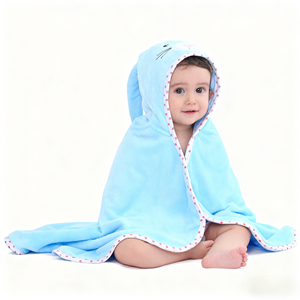 Serviettes de bain pour bébés en bambou, ponchos à capuche pour enfants, motifs animaux mignons, vente en gros d'usine, personnalisables - Product Image 6