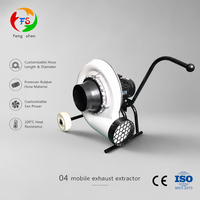 Extracteur d'air portable CE ISO approuvé FS-2006M avec double sonde et buse personnalisée pour garage 1YW OEM personnalisé