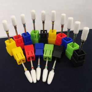 Brocas de Cerámica para Uñas, Cabezal Ovalado para Pulir Puntas de Uñas Acrílicas, Manicura - Product Image 5