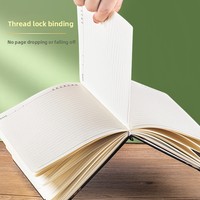 Carnet A5 à sangle transfrontalier, créatif et simple, pour affaires, 100 feuilles, couverture en similicuir, reliure sans fil, cadeau