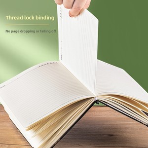 Carnet A5 à sangle transfrontalier, créatif <span class=keywords><strong>et</strong></span> simple, pour affaires, 100 feuilles, couverture en similicuir, reliure sans fil, cadeau - Product Image 4