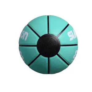 Customized Leather PU Skin Training Air Pump Basketball Ball For Indoor Outdoor Dunk