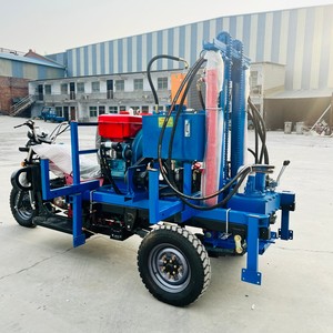 Foreuse rotative à trois <span class=keywords><strong>roues</strong></span> pour puits d'eau, équipement de forage jusqu'à 200 m de profondeur - Product Image 4