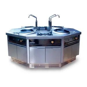 High Quality Commercial Food Warmer Luxurious Buffet Counter Kitchen Cooking Station